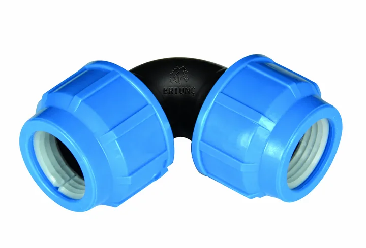 Compression elbow — Blue PN16 Series