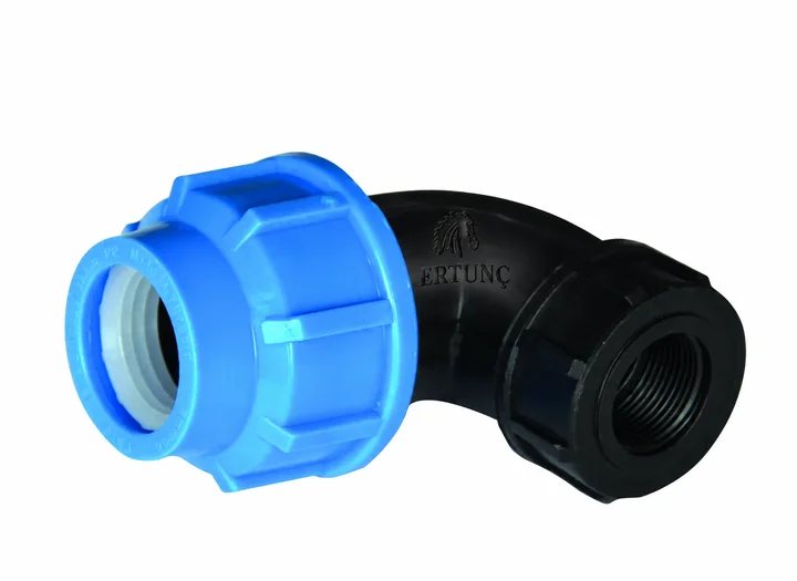 Female Threaded Elbow — Blue PN16 Series