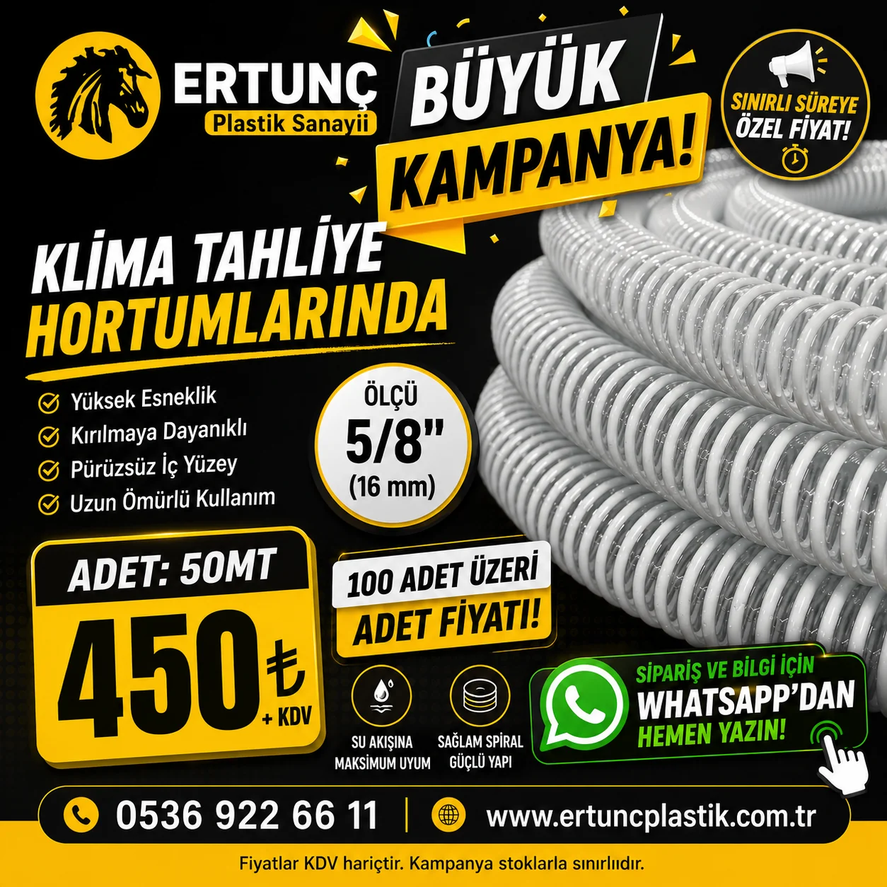 Klima Tahliye Hortumu Büyük Kampanya