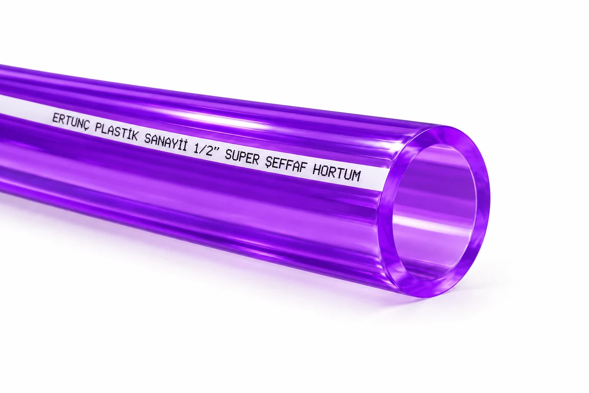 Super Clear Hose — unreinforced single-layer wall and cut end